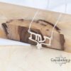 Hebrew Name Necklace Hamsa — main photo, handmade in Israel
