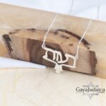 Hebrew Name Necklace with Hamsa — Sterling Silver, Gold, or Rose Gold Jewish Jewelry