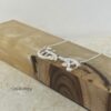 Hebrew Name Infinity Necklace — plate composition, handmade in Israel