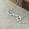 Hebrew Name Infinity Necklace — gift box presentation, handmade in Israel