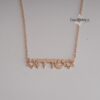 Hebrew Name Star of David Necklace — additional angle, handmade in Israel