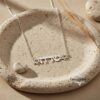 Hebrew Name Star of David Necklace — staged view, handmade in Israel