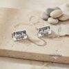 Personalized Hebrew Name Tallit Clips Bar Mitzvah Gift — main photo, handmade in Israel