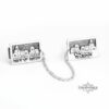 Personalized Hebrew Name Tallit Clips Bar Mitzvah Gift — close-up, handmade in Israel