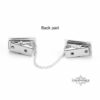 Personalized Hebrew Name Tallit Clips Bar Mitzvah Gift — alternate angle, handmade in Israel