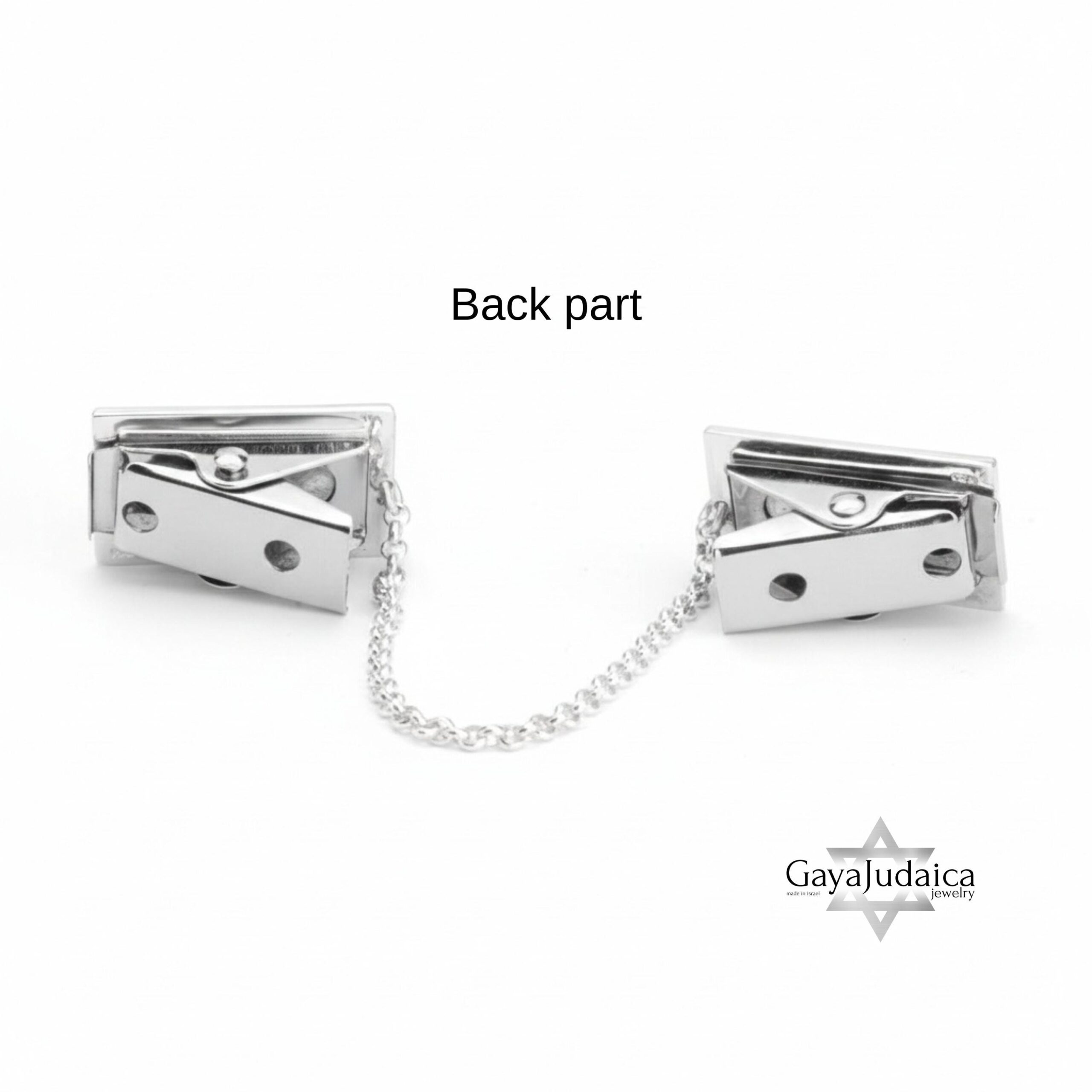 Personalized Hebrew Name Tallit Clips — Sterling Silver Bar Mitzvah Judaica Personalized Hebrew Name Tallit Clips — Sterling Silver Bar Mitzvah Judaica