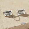 Personalized Hebrew Name Tallit Clips Bar Mitzvah Gift — styled lifestyle, handmade in Israel