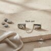 Personalized Hebrew Name Tallit Clips Bar Mitzvah Gift — close-up detail, handmade in Israel