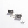 Jerusalem Tallit Clips with Custom Hebrew Engraving — detail view, handmade in Israel