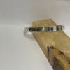 Sterling Silver Jerusalem Wall Cuff Bracelet Engraved — close-up, handmade in Israel