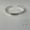 Sterling Silver Jerusalem Wall Cuff Bracelet Engraved — additional view, handmade in Israel