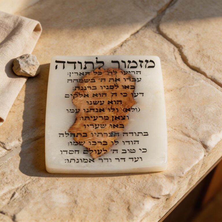 Jewish Home Blessing Plaque Acrylic Wall Art — main photo, handmade in Israel