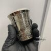 Sterling Silver Kiddush Cup Pendant from Jerusalem — additional angle, handmade in Israel