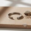 Matte Silver Cuff Bracelet for Men Custom Engraved — main photo, handmade in Israel