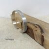 Matte Silver Cuff Bracelet for Men Custom Engraved — additional view, handmade in Israel