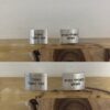Hebrew Initial Cufflinks Matte Stainless Steel — alternate angle, handmade in Israel