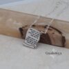 Megillah Pendant Prayer Hebrew Necklace Sterling Silver — alternate angle, handmade in Israel