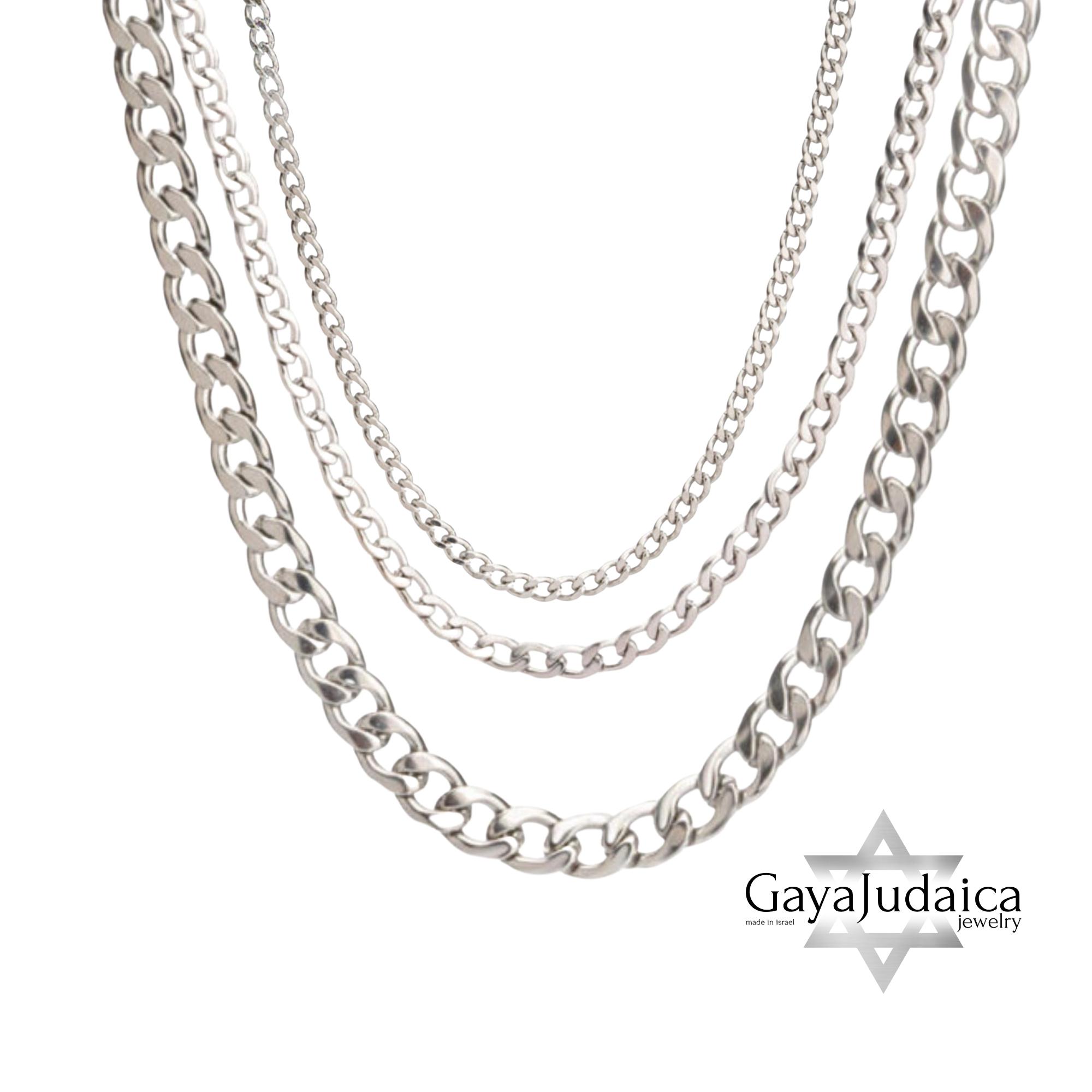 Men's Stainless Steel Cuban Link Chain Necklace — 3.5mm / 4mm / 6.2mm Men's Stainless Steel Cuban Link Chain Necklace — 3.5mm / 4mm / 6.2mm