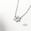 Mini Star of David Necklace Sterling Silver — styled lifestyle, handmade in Israel
