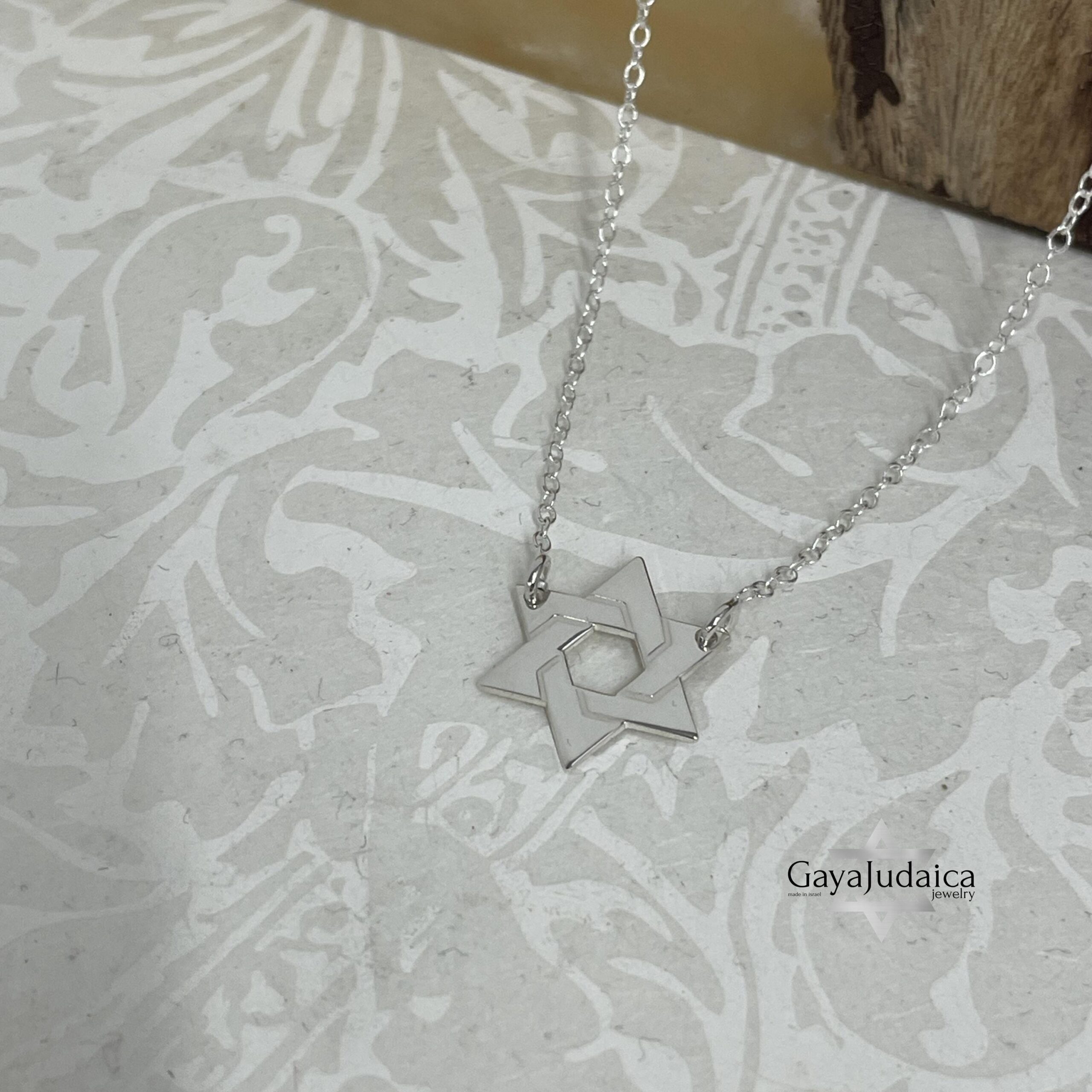 Mini Star of David Necklace — Sterling Silver / 24K Gold / Rose Gold, Handmade Judaica Mini Star of David Necklace — Sterling Silver / 24K Gold / Rose Gold, Handmade Judaica