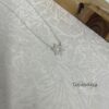Mini Star of David Necklace Sterling Silver — top-down view, handmade in Israel