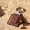 Mini Tehillim Psalms Book Keychain Jewish — top-down view, handmade in Israel