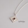 Nano Bible Rope Necklace Zircon Israel — close-up, handmade in Israel