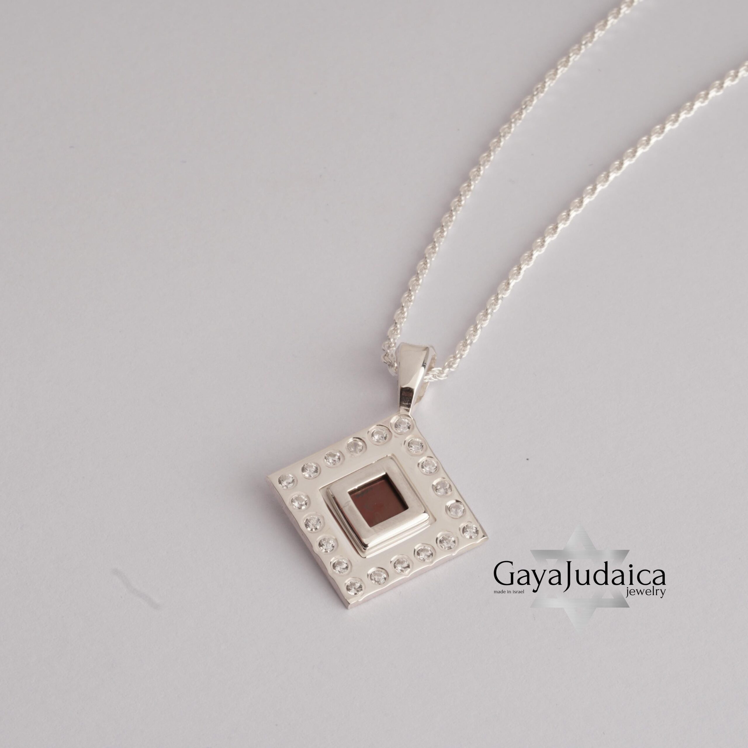 Nano Bible Rope Necklace — Encrusted with Zircons, Sparkling Symbol of Faith from Israel Nano Bible Rope Necklace — Encrusted with Zircons, Sparkling Symbol of Faith from Israel