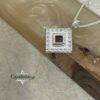 Nano Bible Rope Necklace Zircon Israel — alternate angle, handmade in Israel