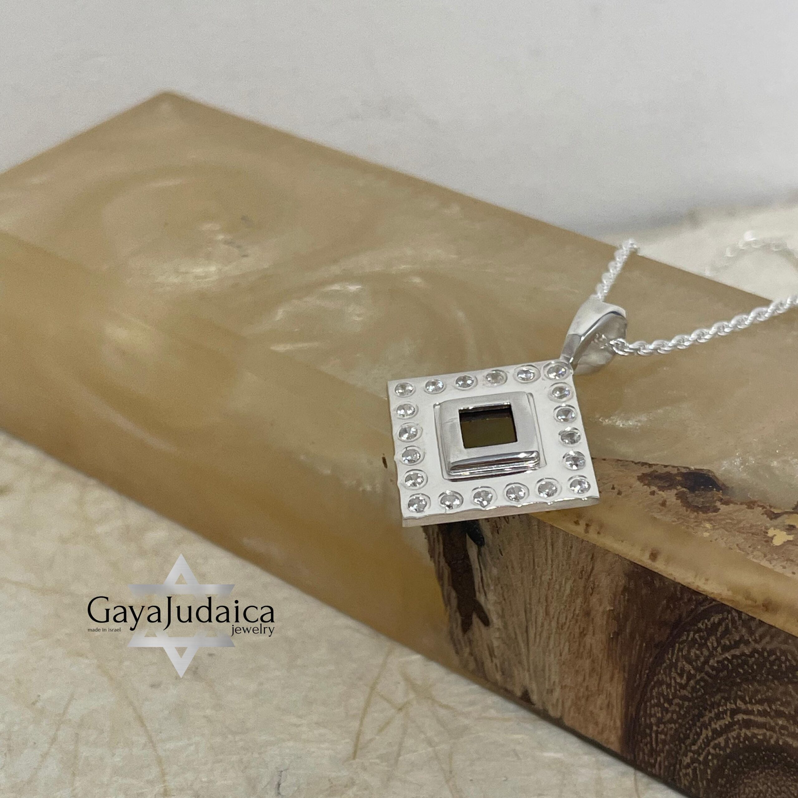 Nano Bible Rope Necklace — Encrusted with Zircons, Sparkling Symbol of Faith from Israel Nano Bible Rope Necklace — Encrusted with Zircons, Sparkling Symbol of Faith from Israel