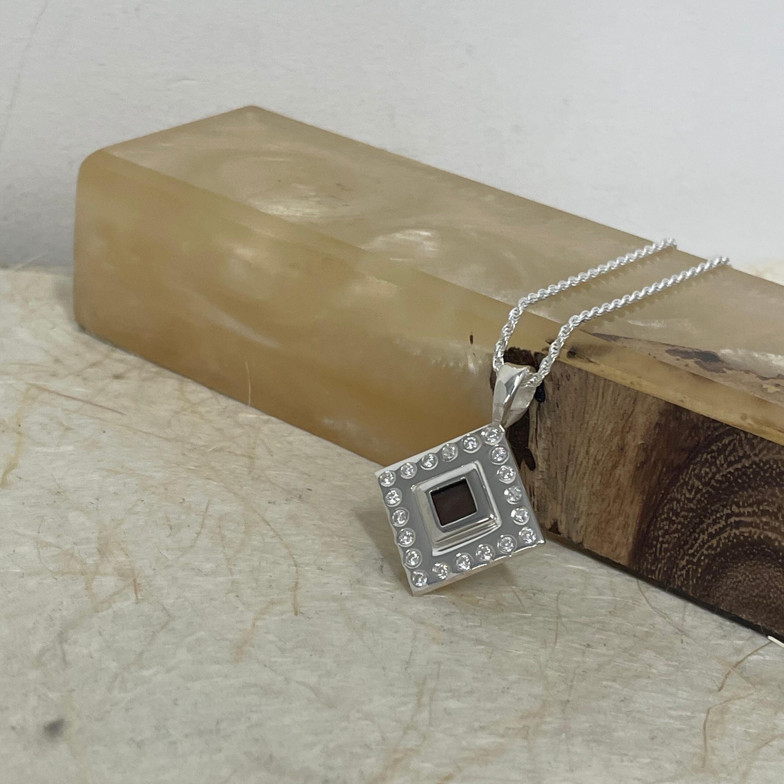 Nano Bible Rope Necklace — Encrusted with Zircons, Sparkling Symbol of Faith from Israel Nano Bible Rope Necklace — Encrusted with Zircons, Sparkling Symbol of Faith from Israel