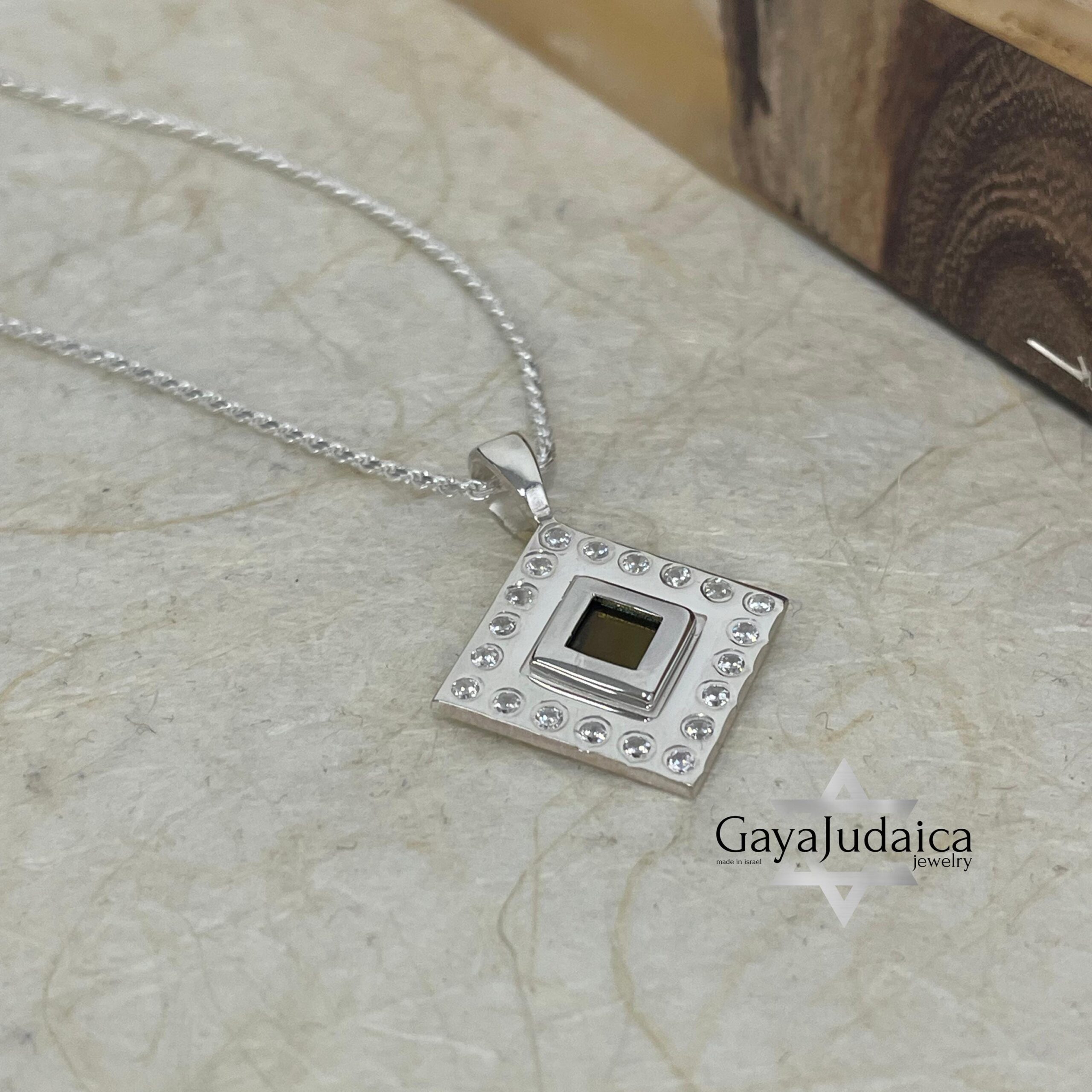 Nano Bible Rope Necklace — Encrusted with Zircons, Sparkling Symbol of Faith from Israel Nano Bible Rope Necklace — Encrusted with Zircons, Sparkling Symbol of Faith from Israel