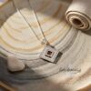 Nano Bible Rope Necklace Zircon Israel — styled shot, handmade in Israel