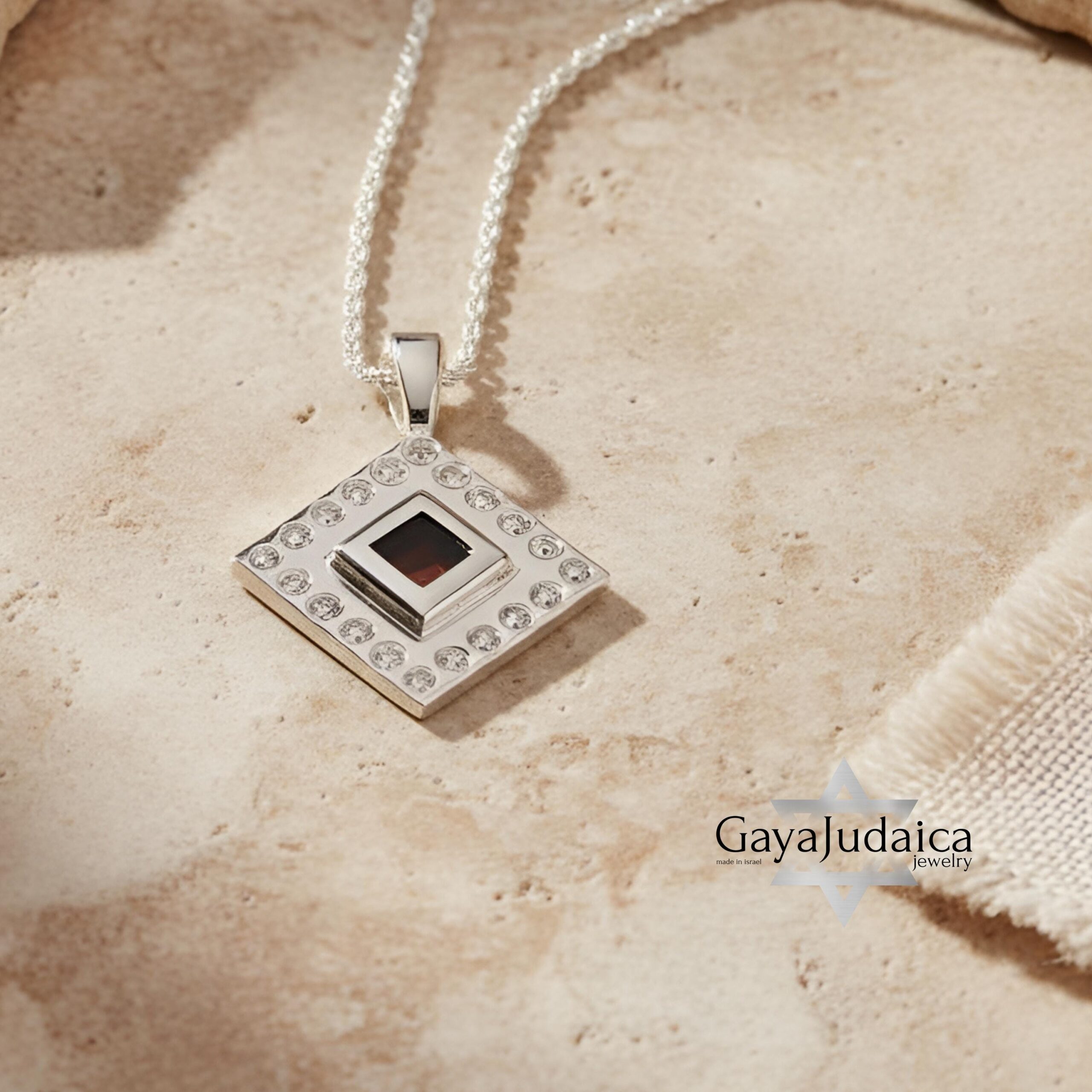 Nano Bible Rope Necklace — Encrusted with Zircons, Sparkling Symbol of Faith from Israel Nano Bible Rope Necklace — Encrusted with Zircons, Sparkling Symbol of Faith from Israel