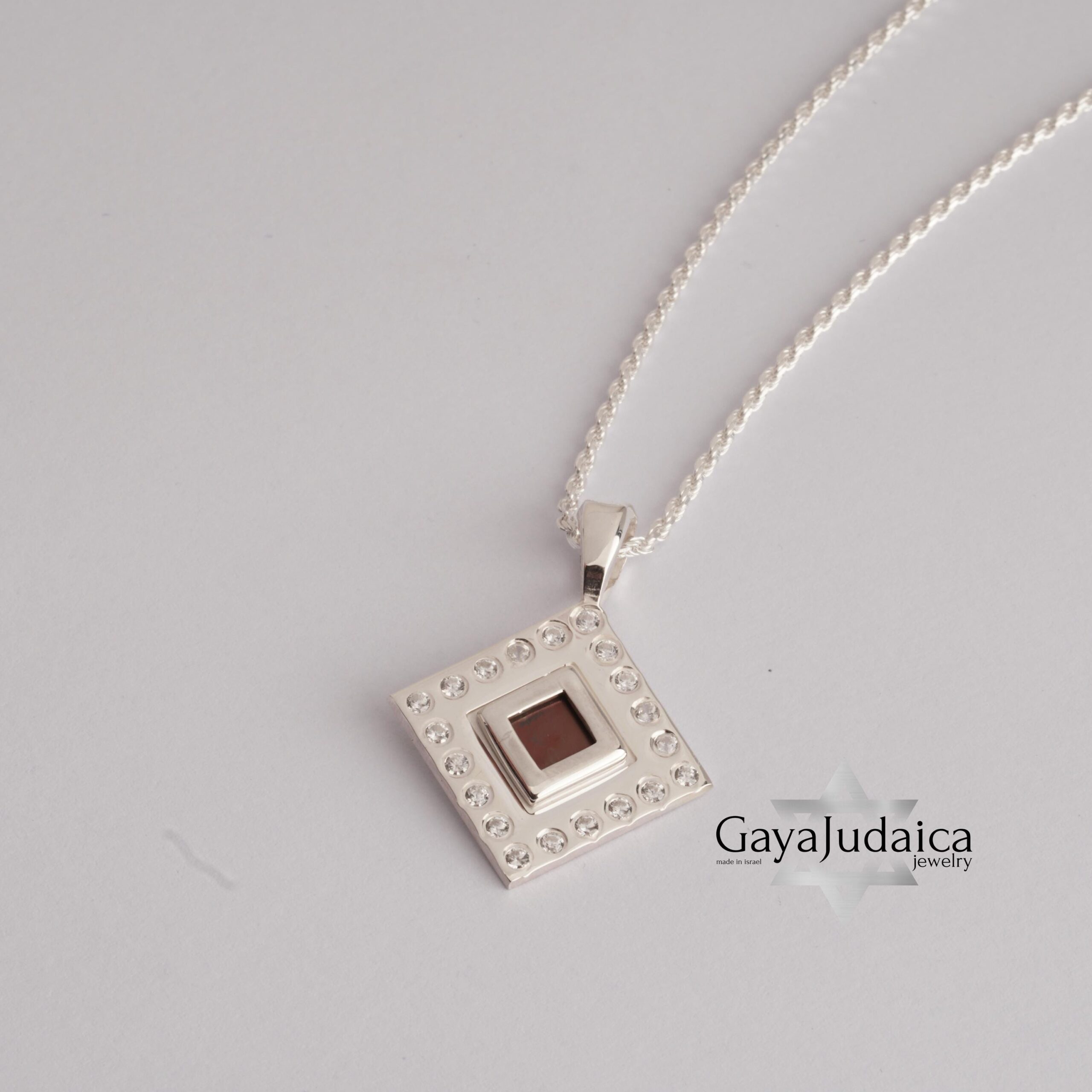 Nano Bible Rope Necklace — Encrusted with Zircons, Sparkling Symbol of Faith from Israel Nano Bible Rope Necklace — Encrusted with Zircons, Sparkling Symbol of Faith from Israel