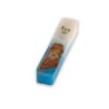Olive Wood Mezuzah Case with Blue and White Epoxy Star of David — close-up of the Hebrew symbolism and craftsmanship