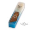 Olive Wood Mezuzah Case with Blue and White Epoxy Star of David — additional view 13, Israeli Judaica craftsmanship