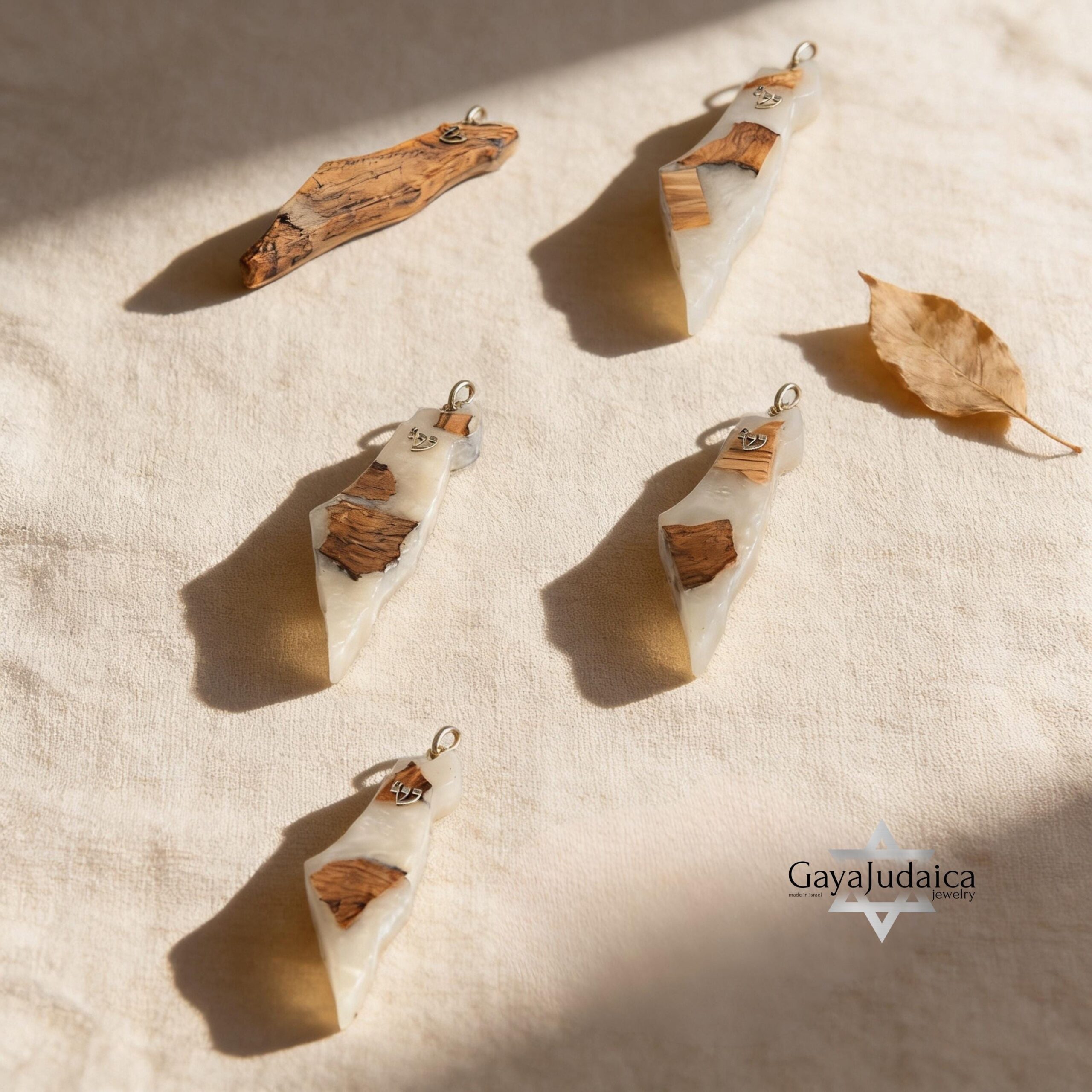 Handmade Olive Wood Mezuzah — Israel Map Epoxy Resin, Jewish Home Decor Handmade Olive Wood Mezuzah — Israel Map Epoxy Resin, Jewish Home Decor