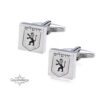 Personalised Sterling Silver Cufflinks Hebrew English Engraving — styled lifestyle, handmade in Israel