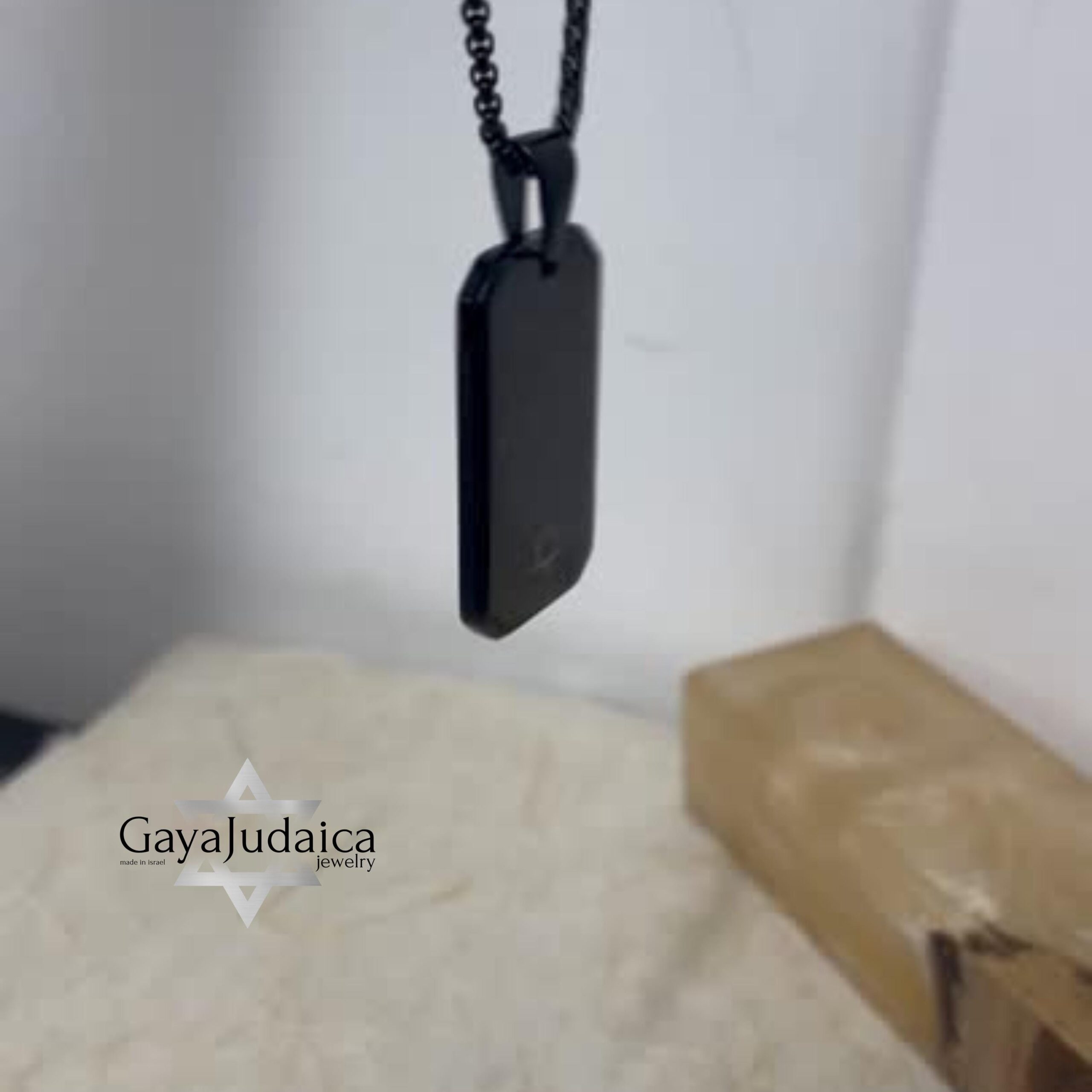 Personalized Black Stainless Steel Dog Tag Necklace — Engraved Curb Chain Personalized Black Stainless Steel Dog Tag Necklace — Engraved Curb Chain