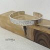 Eshet Chail Hebrew Bangle Sterling Silver — additional angle, handmade in Israel