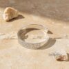 Eshet Chail Hebrew Bangle Sterling Silver — gift box presentation, handmade in Israel