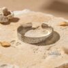 Eshet Chail Hebrew Bangle Sterling Silver — extra view 17, handmade in Israel