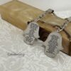 Personalized Hamsa Keychain Hebrew Engraved — three finishes side by side, handmade in Israel