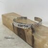 Hebrew Bangle Bracelet Jerusalem Wall Sterling Silver — warm-tone styled, handmade in Israel