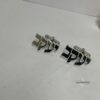 Personalized Hebrew Name Cufflinks — three finishes side by side, handmade in Israel