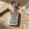 Personalized Hebrew Blessing Keychain for New Driver — main photo, handmade in Israel