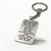 Personalized Hebrew Blessing Keychain for New Driver — close-up, handmade in Israel