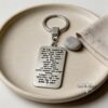 Personalized Hebrew Blessing Keychain for New Driver — additional angle, handmade in Israel