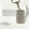 Personalized Hebrew Blessing Keychain for New Driver — plate composition, handmade in Israel
